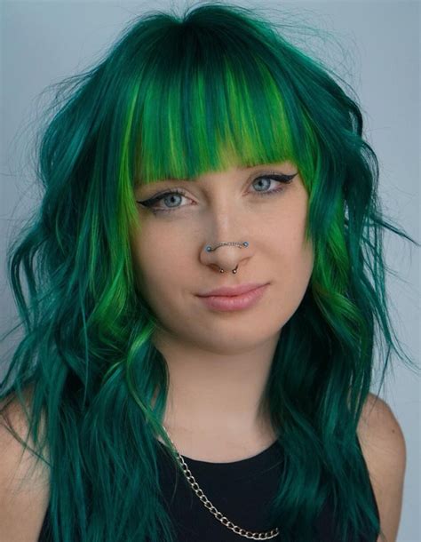 15 Green Hair Color Ideas For Head Turning Transformations