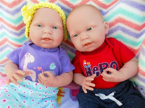 Reborn Twins Baby Boy Girl Doll Preemie 15 Inches Washable Berenguer