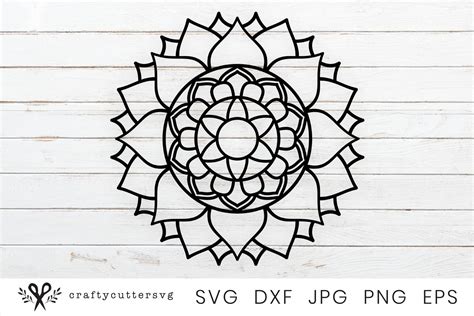 Sun Mandala Svg File Zentangle Svg Printable Clipart 551749 Cut