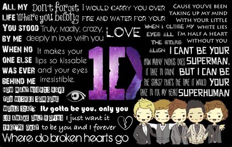 One Direction Lyrics Wallpaper By Mysgirl88 On Deviantart