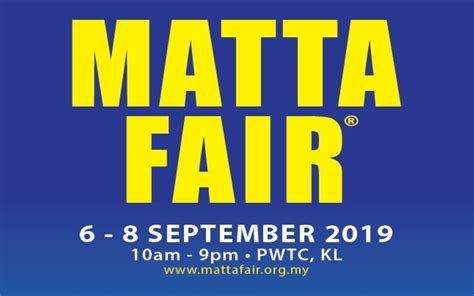 The official twitter account for matta fair. MATTA Fair Kuala Lumpur 6 - 8 September 2019 ...