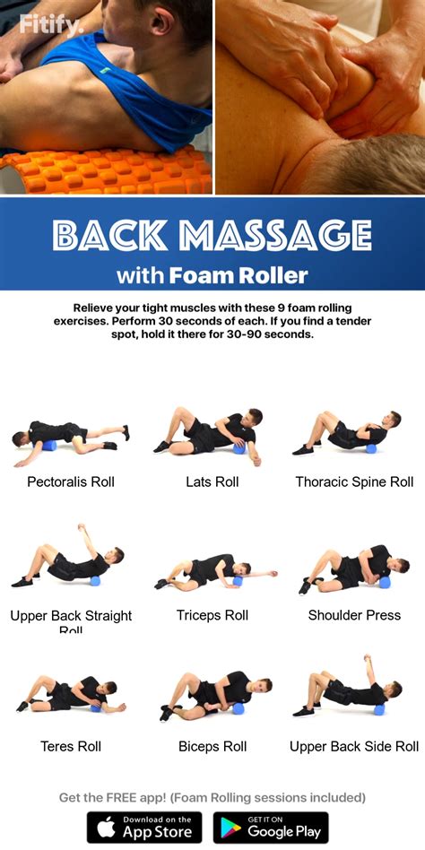 Stop Backpain With This Foam Roller App Massage Roller Exercises Foam Roller Exercises