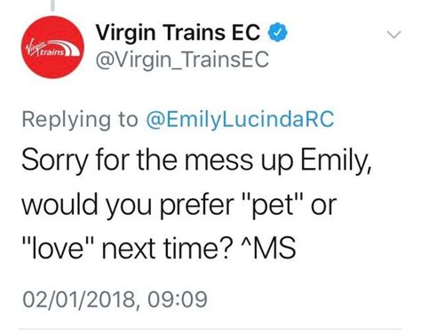Woman Slams Virgin Trains For Inappropriate And Sexist Response