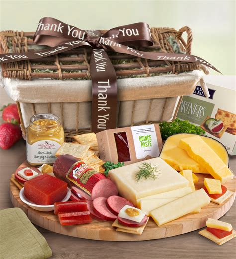 Thank You Epicurean Meat Cheese Gift Basket