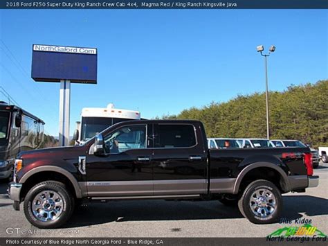 2018 Ford F250 Super Duty King Ranch Crew Cab 4x4 In Magma Red Photo No