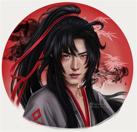 Wei wuxian screams and screams and screams, hoping the person in white hears him, comes back to him and gathers him in his arms. ArtStation - Wei Wu Xian , Dyana Wang