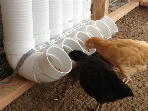 You will take 5 pipes and cut them into two 3 long pieces. PVC Chicken Feeders Homemade DIY All The Best Ideas ...