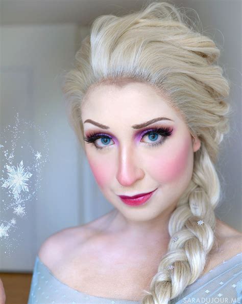 Elsa Cosplay Makeup From Frozen Sara Du Jour