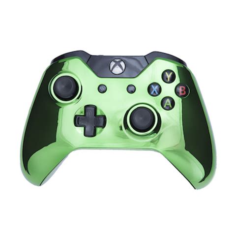 Xbox One Wireless Custom Controller Chrome Green Games Accessories Zavvi