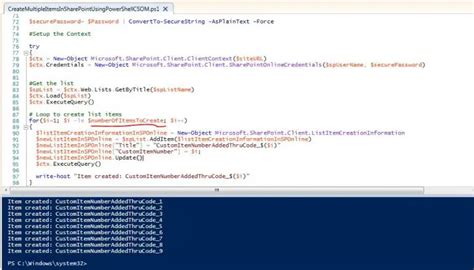 Sharepoint Online Automation O365 Create Multiple Items In A List