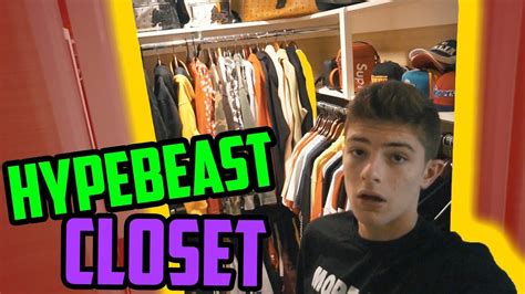 Tour Of My Hypebeast Closet Insane Collection Youtube