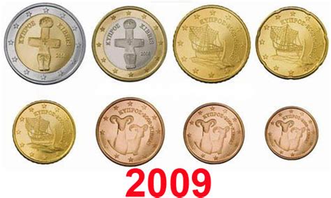 Coins Cyprus Cyprus Complete Year Set 2009