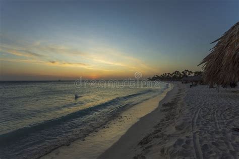 Amazing Sunset On Eagle Beach Of Aruba Island Caribbeanunforgettable