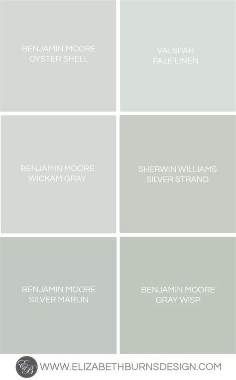 Gray Blue Green Shades Paint Colors — Elizabeth Burns Design Raleigh