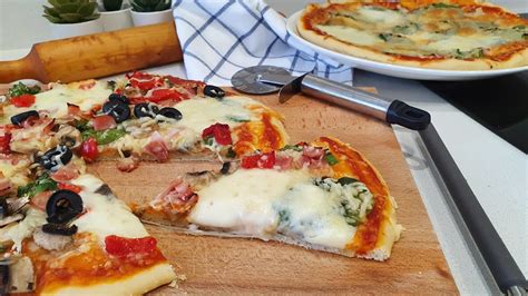 Muy rápida, fácil y para nada cara. Masa de pizza casera fácil y rápida - YouTube