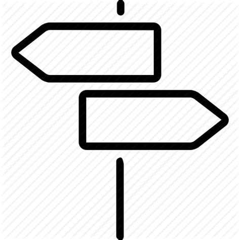 Arrow, street, streetsign icon