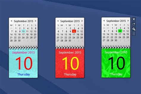 Custom Calendar Windows 10 Gadget Win10gadgets