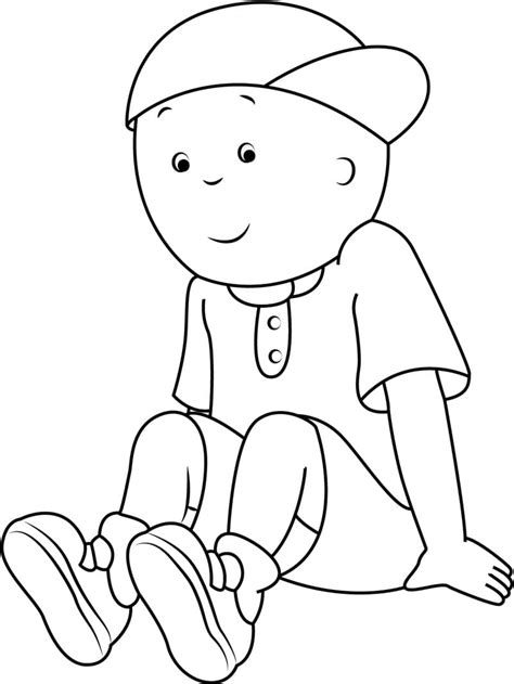 Dibujos De Lindo Caillou Para Colorear Para Colorear Pintar E Imprimir