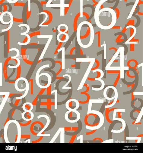 Seamless Pattern Numbers Stock Vector Image And Art Alamy