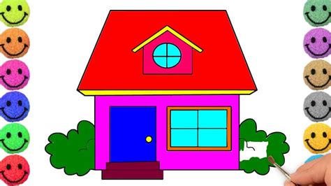 Different types of houses are used for human accommodation throughout the world which varies in their structure, design and… Simple Drawing Of House For Kids
