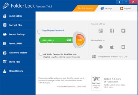 Secure folders is a free app that offers multiple types of protection for your files. Top 7 Best App Locks For Windows 10/8 PC