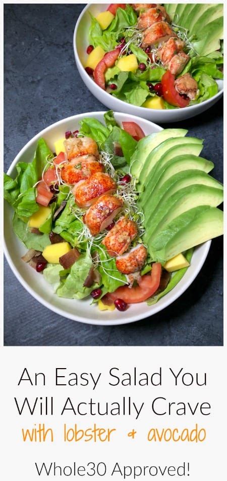 Whole30 Recipes Lobster Salad With Avocado Jz Eats