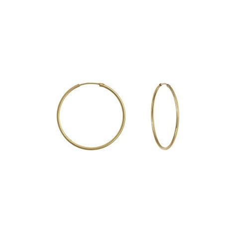14k Gold Vermeil Medium Hoop Earrings Limited Edition Carrie