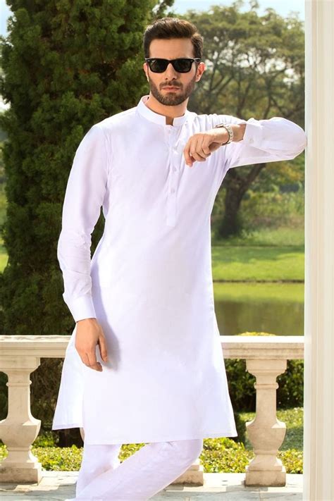 White Salwar Kameez And Kurta Pajama Designs For Men