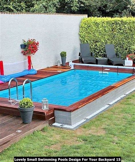 Lovely Small Swimming Pools Design For Your Backyard If You Are Planning To Build A Backyard