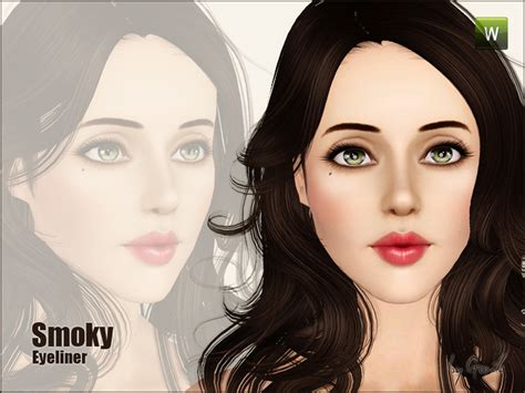 The Sims Resource Smoky Eyeliner