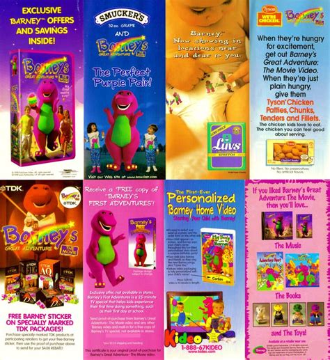 Barney Product Guide