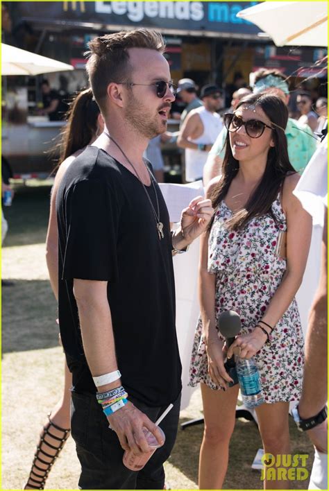 Aaron Paul And Derek Hough Stop By Bootsy Bellows Pool Party At Coachella