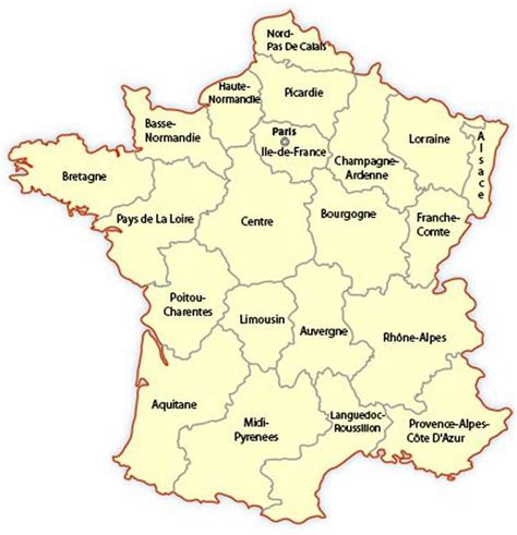 Explore The Regions Of France France Map France Information France