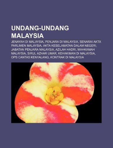 Akta mahkamah syariah (bidang kuasa jenayah) 1965. 9781233955404: Undang-Undang Malaysia: Jenayah Di Malaysia ...