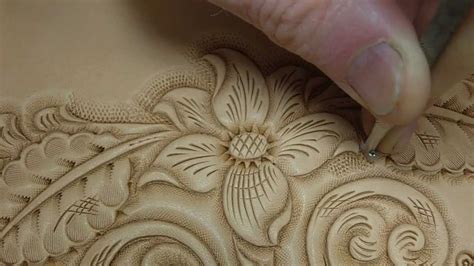 Pdf pattern for the leather satchel shown in the picture model: Tooling and Carving Leather - YouTube