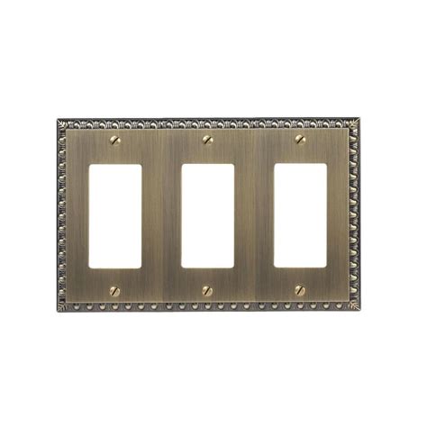 Maybe you would like to learn more about one of these? Amerelle Renaissance 3 Decora Wall Plate - Brushed Brass-90RRRBB - The Home Depot