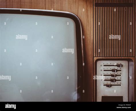 Vintage Crt Television Vintage Crt Television Stock Photo Alamy