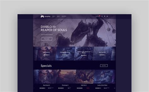 25 Top Gaming Website Templates Html