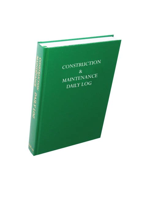 The Most Widely Used Construction Log Book In The Industry Log Books