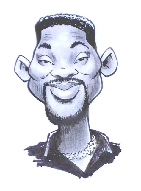 Will Smith Caricature Funny Caricatures Celebrity Dra