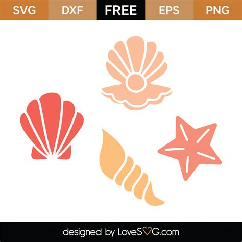 Free Sea Shells Svg Cut File