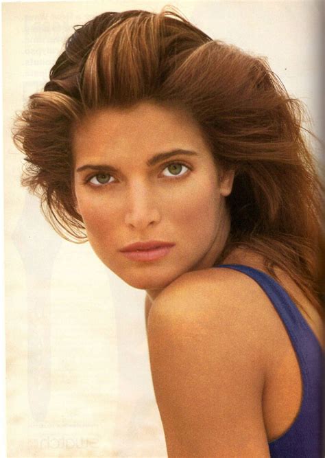 1990 Almay Makeup Stephanie Seymour Retro Print Ad Vintage