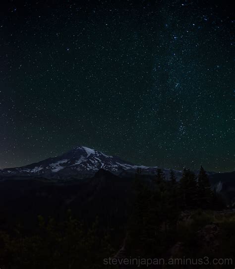 Starry Night At Mount Rainier Landscape And Rural Photos Steves