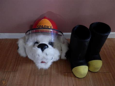 Vintage Sparky Dog Fire Safety And Prevention Mascot Costume Fire