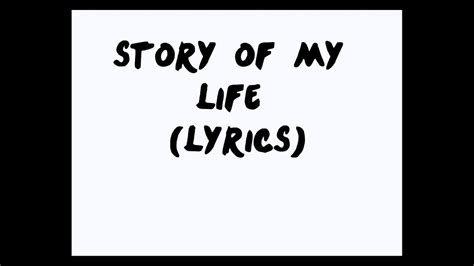 And the story of us looks a lot like a tragedy now. One Direction - Story Of My Life (Lyrics) Original ...