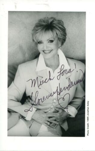 Florence Henderson Autograph Actress The Brady Bunch 30 Rock Signed