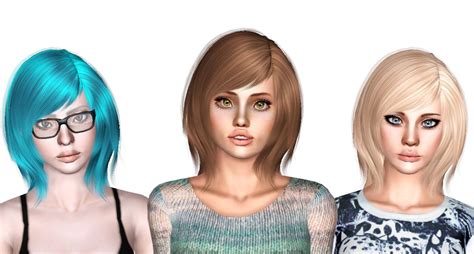 Cazy`s 11 Hairstyle Retextured By Sjoko Sims 3 Hairs Sims Hair