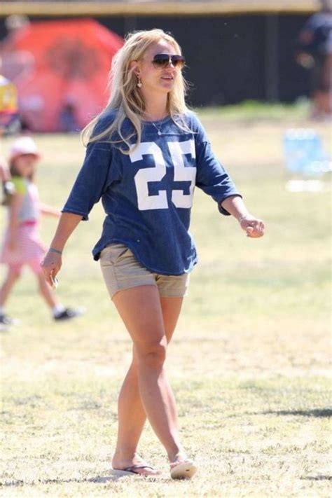 Britney Spears Watches Her Sons Soccer Game