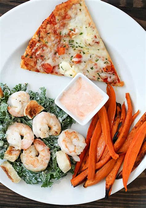 Baked Sweet Potato Fries Kale Caesar Salad 2 Healthy And Easy Side