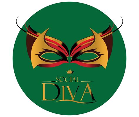 Diva Logo With Masquerade Glasses Stock Image Vectorgrove Royalty